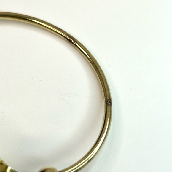 Artisan Made in Greece Inlay Stones Brass Bangle - Picture 12 of 16